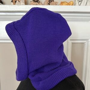 Vintage Bogner Women's balaclava in Rich Purple
